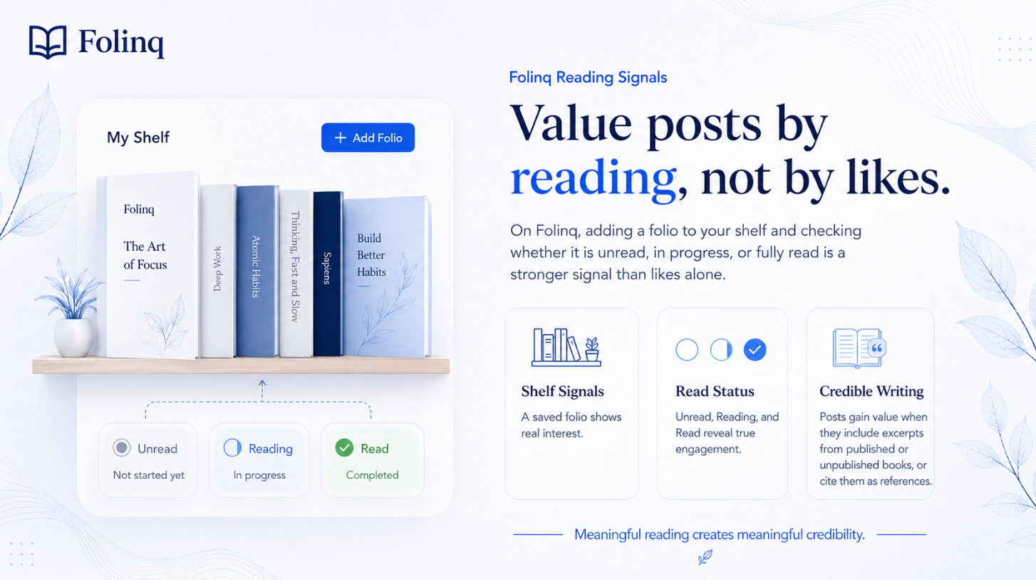 Value Posts by reading, Note by likes!