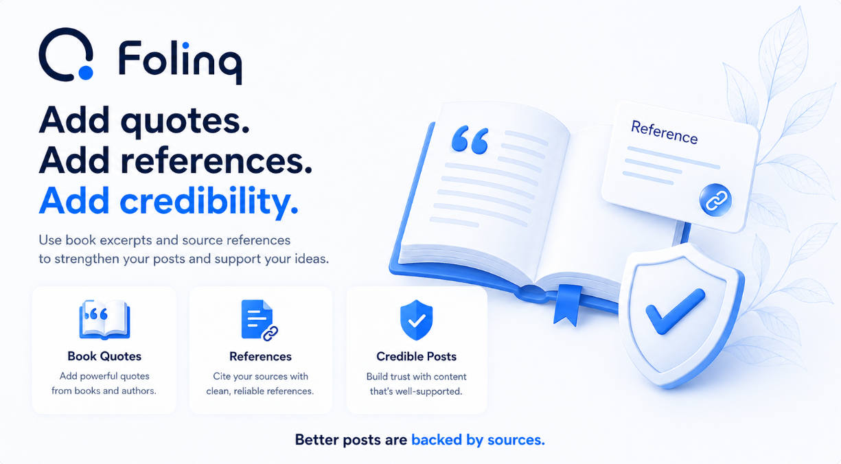 Add quotes. Add references. Add credibility.