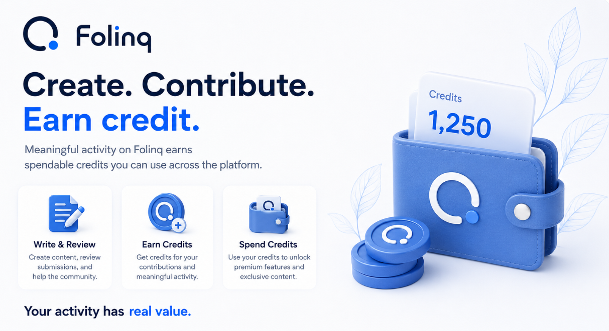 Create. Contribute. Earn credit.