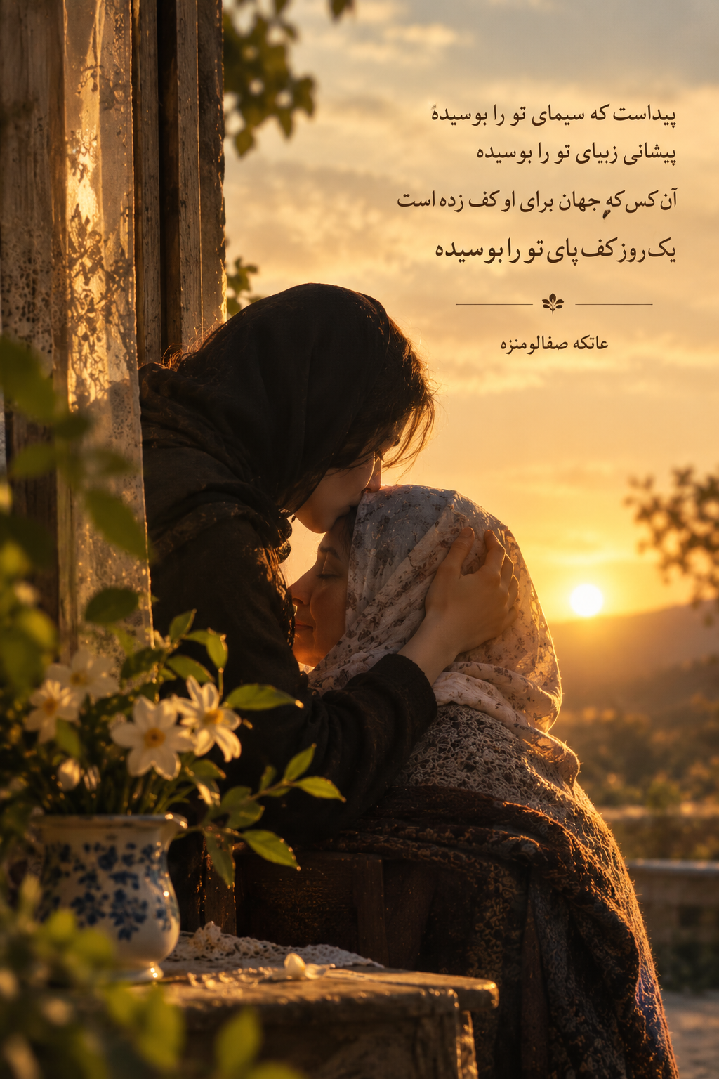پیداست که سیمای تو را بوسیده پیشانی زیبای تو را بوسیده آن کس که جهان ب